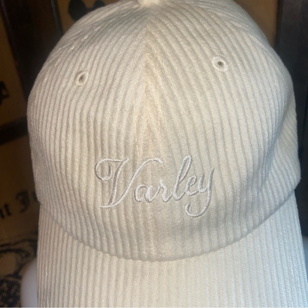 Varley Cream Ribbed Corduroy Baseball Cap - Picture 2 of 8